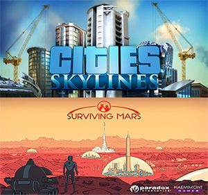 Cities: Skylines + Surviving Mars PS4 midia digital