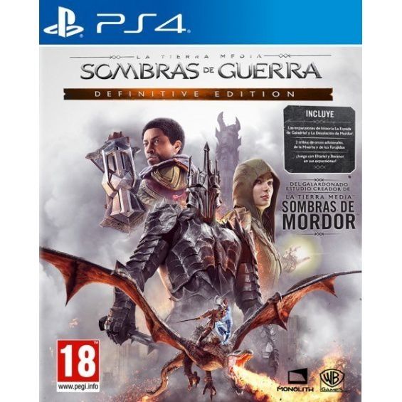 Terra-média™: Sombras da Guerra™ Edição Definitiva Ps4 Mídia Digital