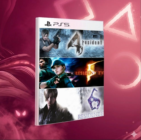 Resident Evil Pacote Triplo Ps5 Mídia Digital