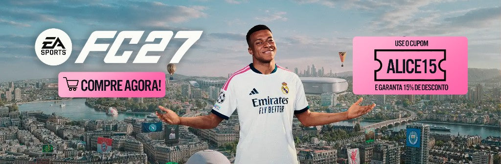 EA Sports FC 27 — use o cupom ALICE15 e garanta 15% de desconto